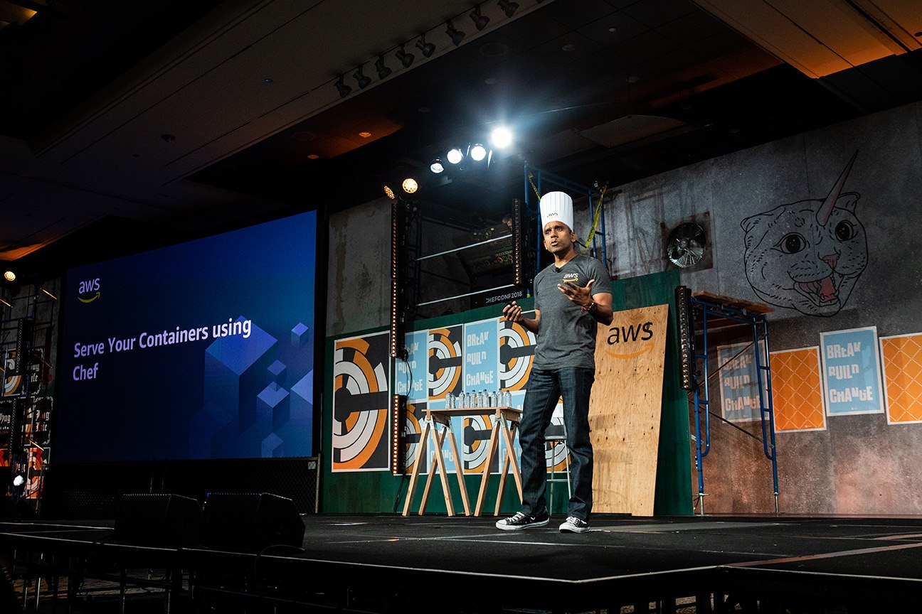 Arun Gupta, Principal Open Source Strategist at AWS at ChefConf 2018